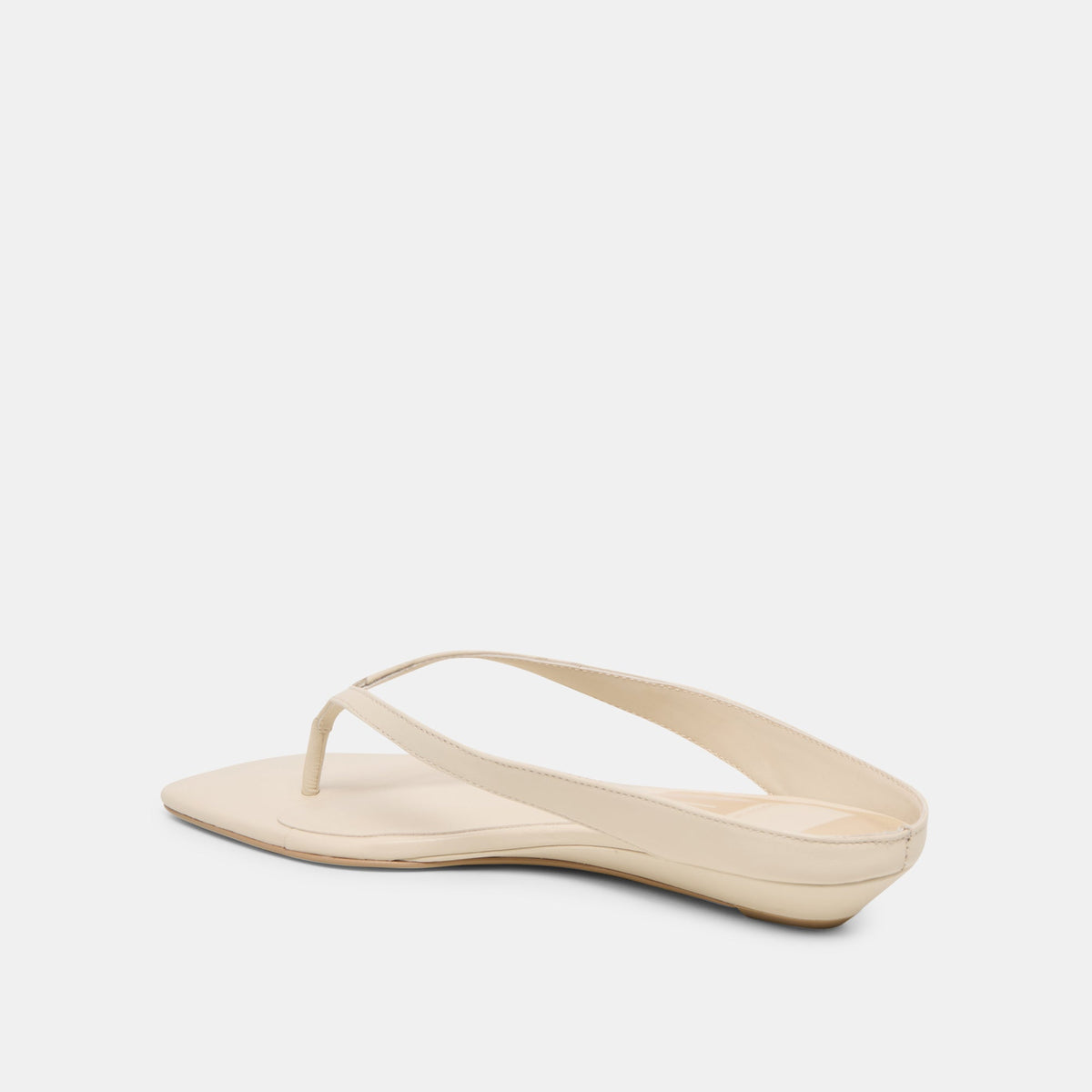 Dolce Vita SHOES GIZEL Bone Leather Thong Square-Toe Sandals
