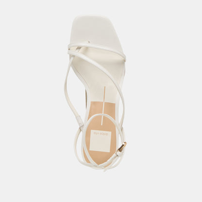 Dolce Vita SHOES Karlos True White Leather Sandals