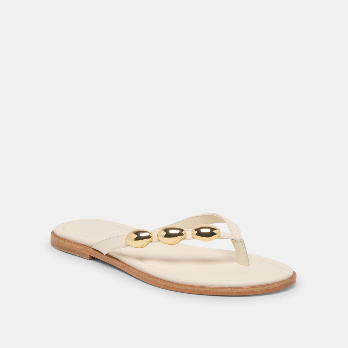 Dolce Vita SHOES Juny Off White Leather Sandals