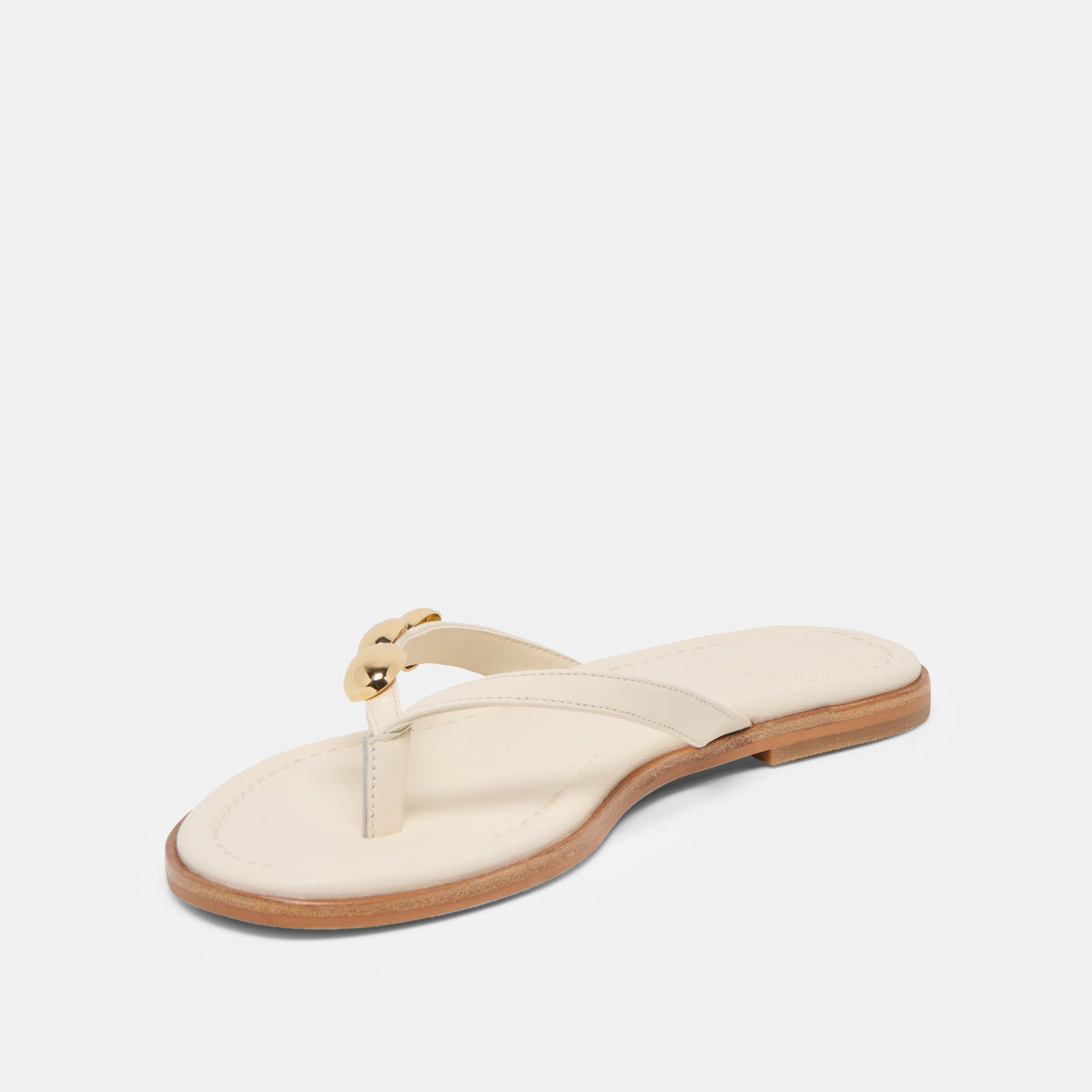 Dolce Vita SHOES Juny Off White Leather Sandals