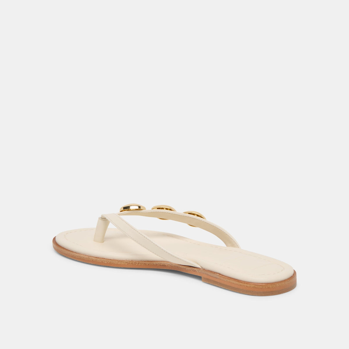 Dolce Vita SHOES Juny Off White Leather Sandals