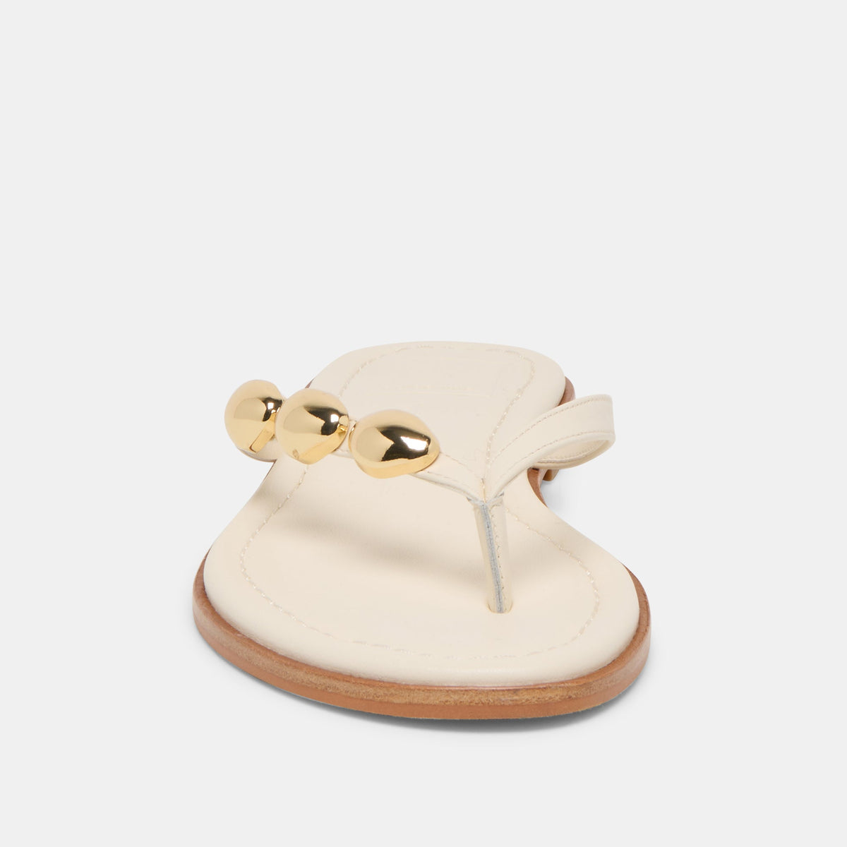 Dolce Vita SHOES Juny Off White Leather Sandals