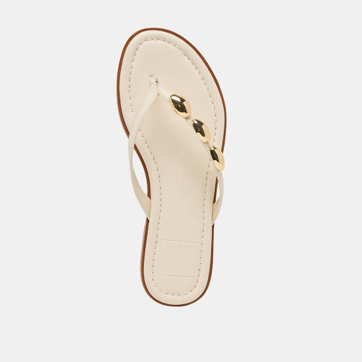 Dolce Vita SHOES Juny Off White Leather Sandals