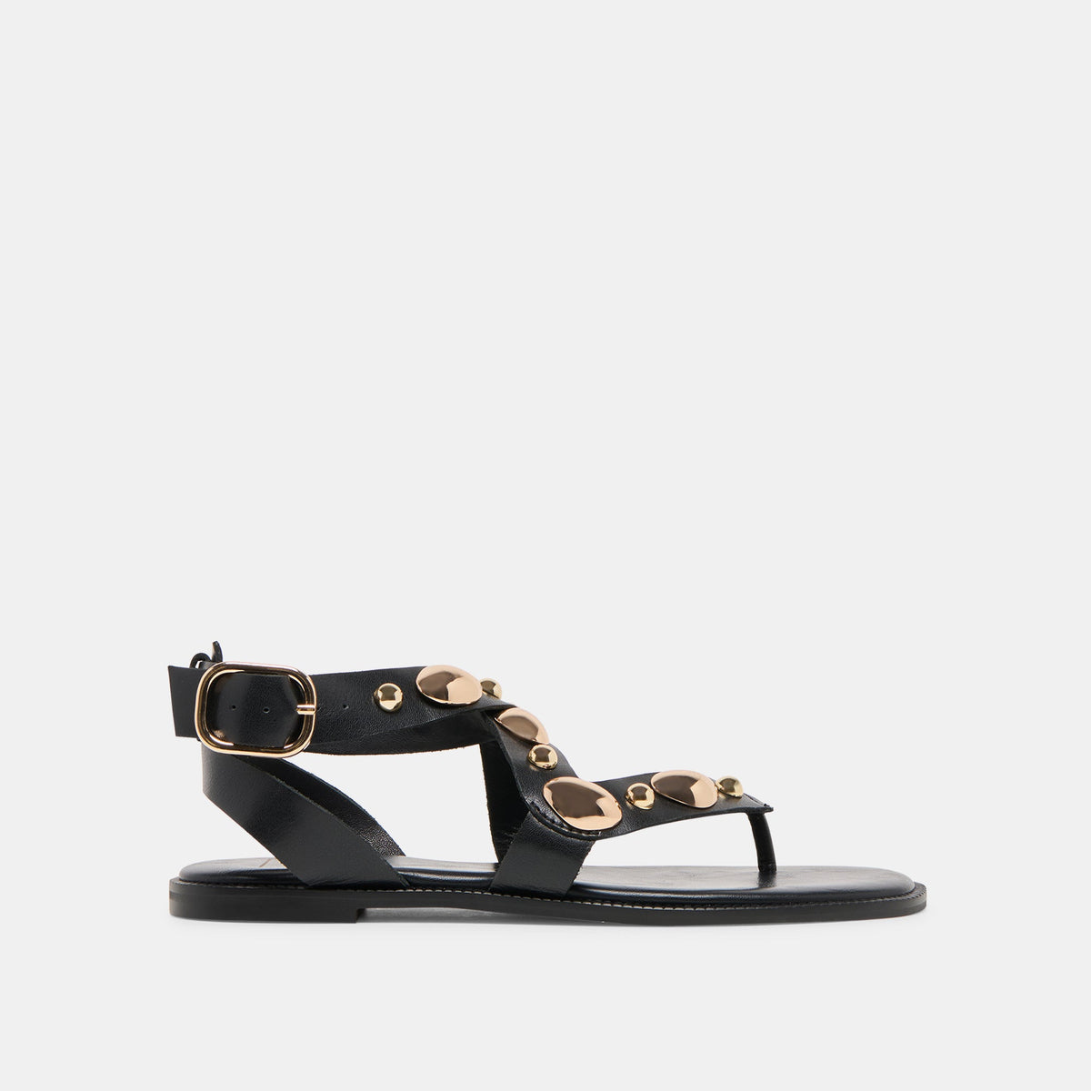 Dolce Vita SHOES Jayde Black Leather Sandals