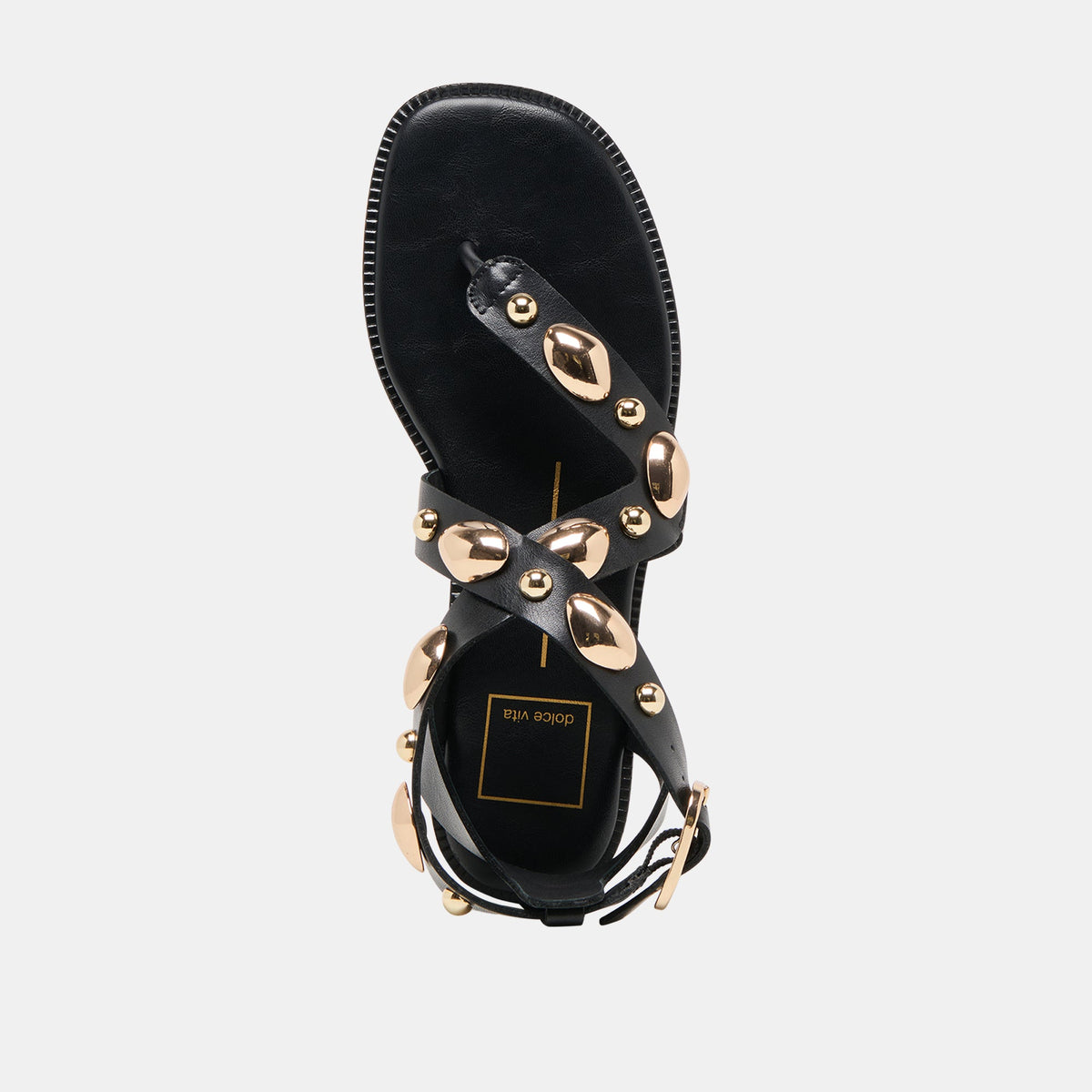 Dolce Vita SHOES Jayde Black Leather Sandals