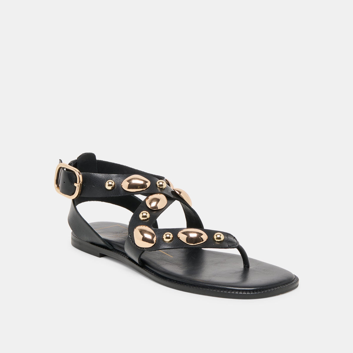 Dolce Vita SHOES Jayde Black Leather Sandals