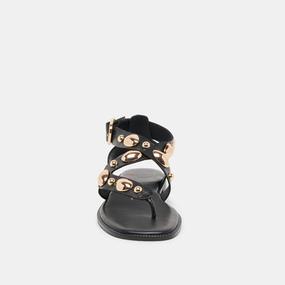 Dolce Vita SHOES Jayde Black Leather Sandals