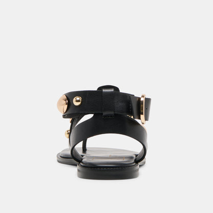 Dolce Vita SHOES Jayde Black Leather Sandals