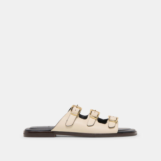 Dolce Vita SHOES Fin Bone Leather Sandals