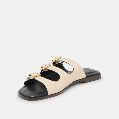 Dolce Vita SHOES Fin Bone Leather Sandals