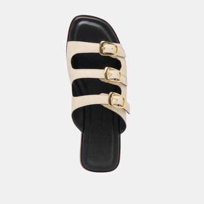 Dolce Vita SHOES Fin Bone Leather Sandals