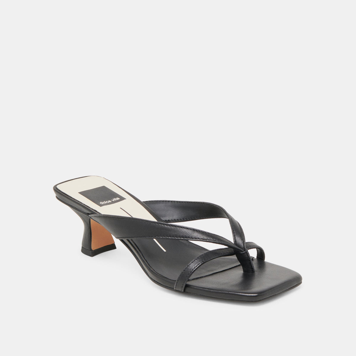Dolce Vita SHOES BREVEL WIDE HEELS ONYX LEATHER
 – Dolce Vita