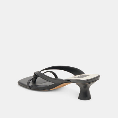Dolce Vita SHOES BREVEL WIDE HEELS ONYX LEATHER
 – Dolce Vita