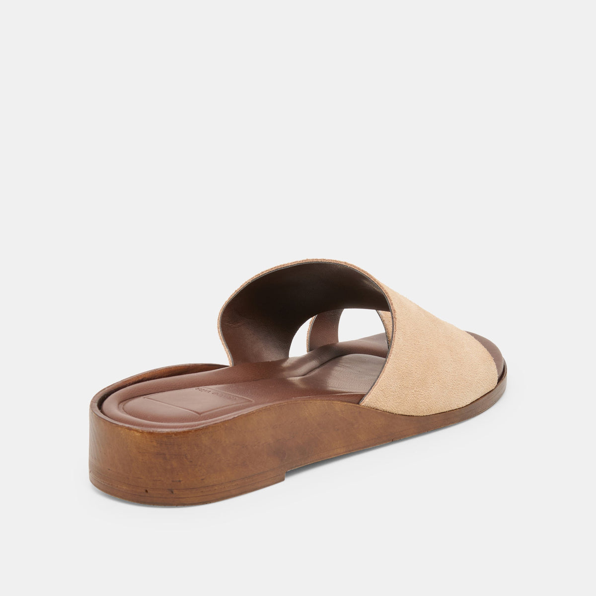 Dolce Vita SHOES MOXY Sand Suede Metal Detail Open-Toe Sandals