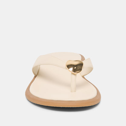 Dolce Vita SHOES Jaina Bone Leather Sandals