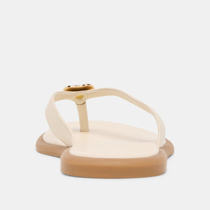 Dolce Vita SHOES Jaina Bone Leather Sandals