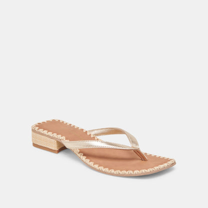 Dolce Vita SHOES BARTY SANDALS GOLD METALLIC LEATHER
 – Dolce Vita