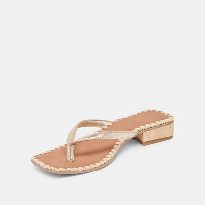 Dolce Vita SHOES BARTY SANDALS GOLD METALLIC LEATHER
 – Dolce Vita