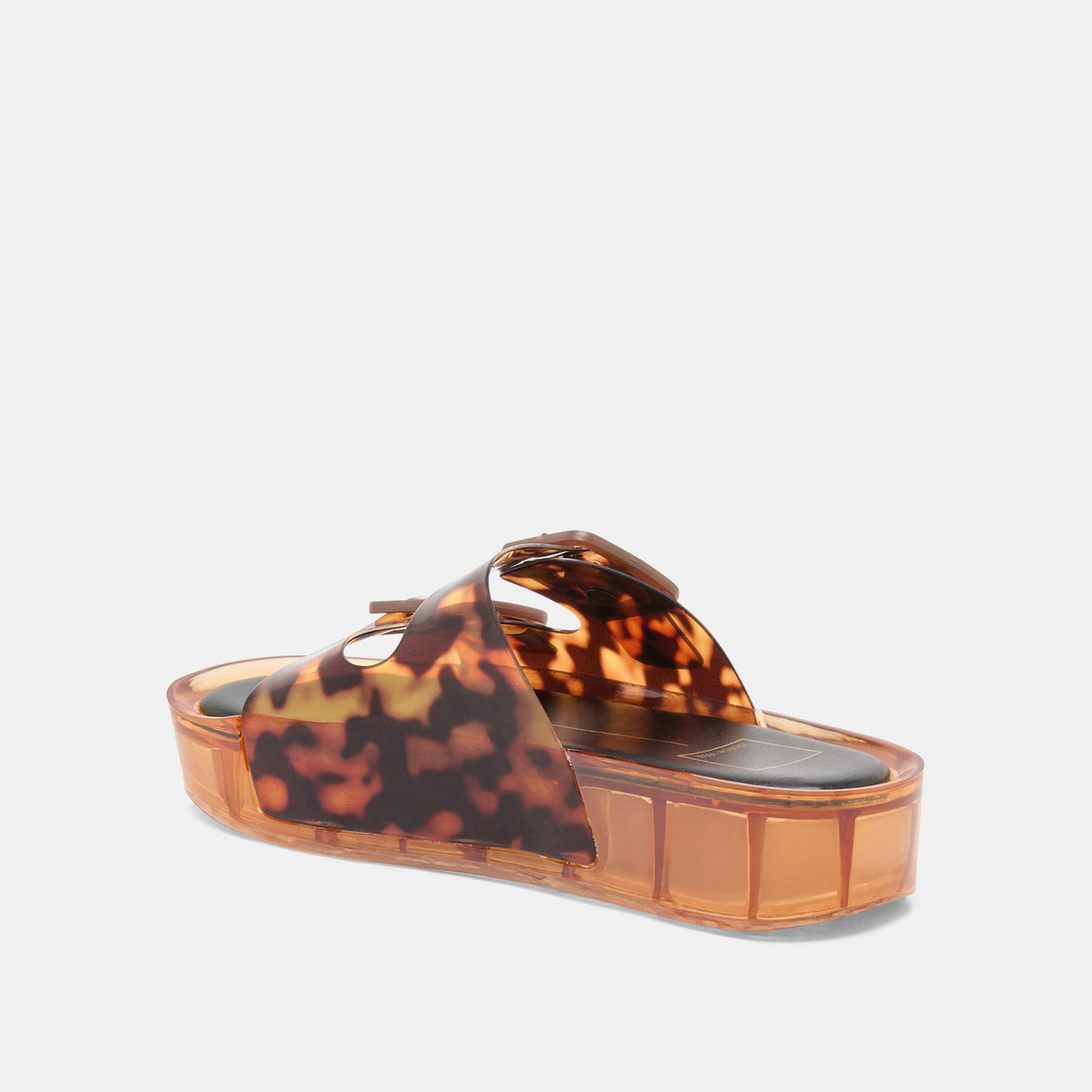 Dolce Vita SHOES JULIO X Tortoise Vinyl Jelly Platform Sandals