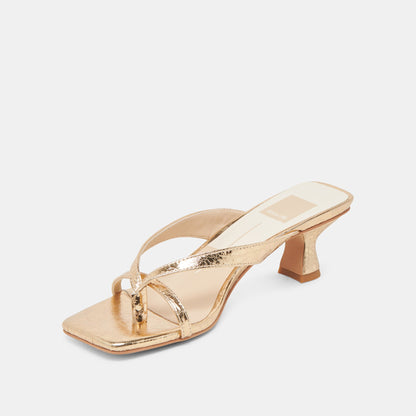 Dolce Vita SHOES BREVEL HEELS GOLD DISTRESSED LEATHER
 – Dolce Vita