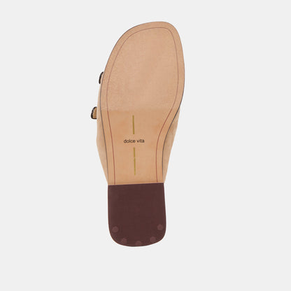 Dolce Vita SHOES Fin Bamboo Suede Sandals