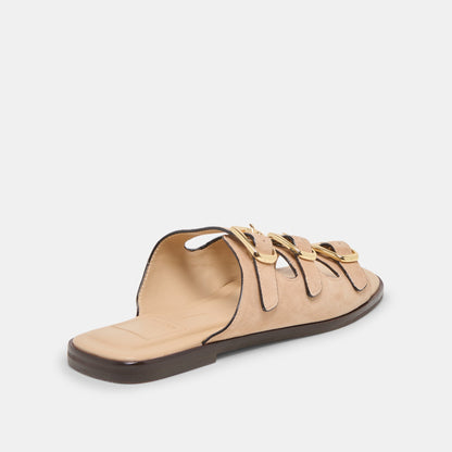 Dolce Vita SHOES Fin Bamboo Suede Sandals