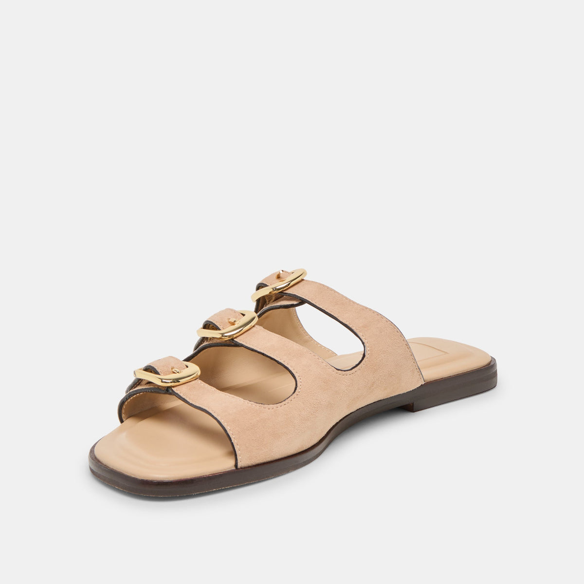 Dolce Vita SHOES Fin Bamboo Suede Sandals