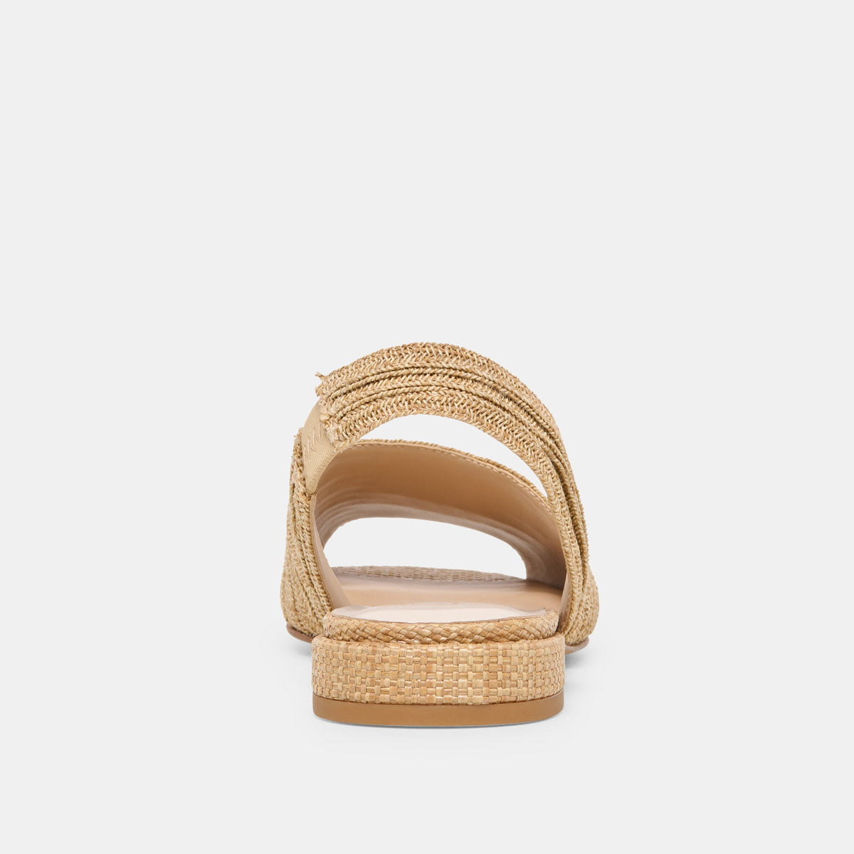 Dolce Vita SHOES MARZY Natural Raffia Slingback Peep-Toe Sandals