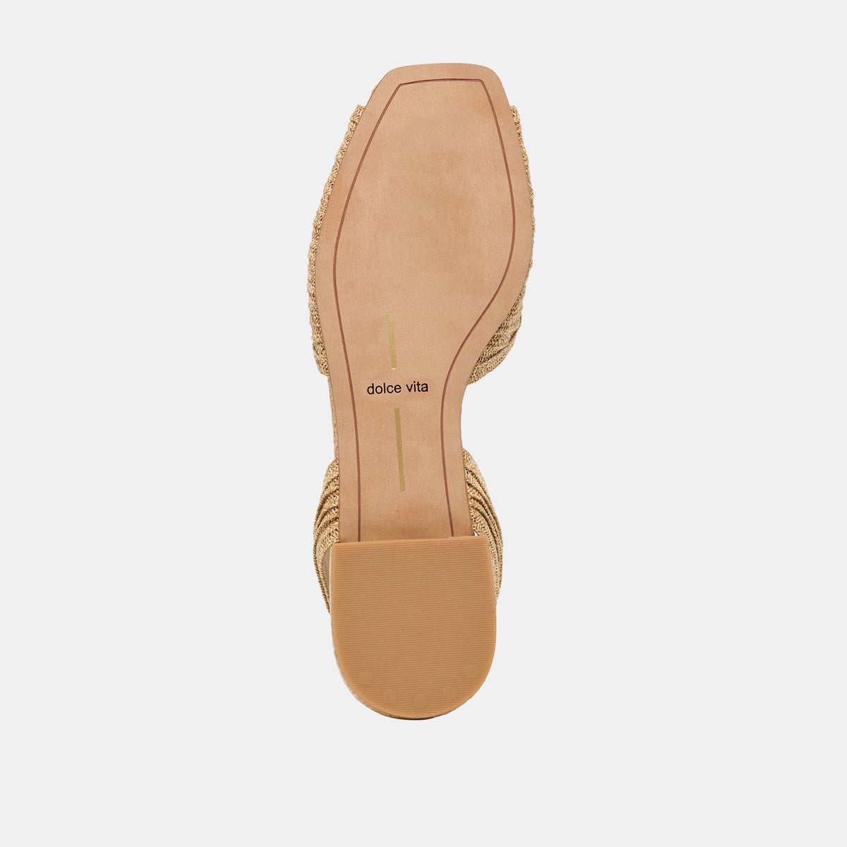 Dolce Vita SHOES MARZY Natural Raffia Slingback Peep-Toe Sandals