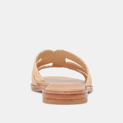 Dolce Vita SHOES EMON WIDE SANDALS LT NATURAL RAFFIA
 – Dolce Vita