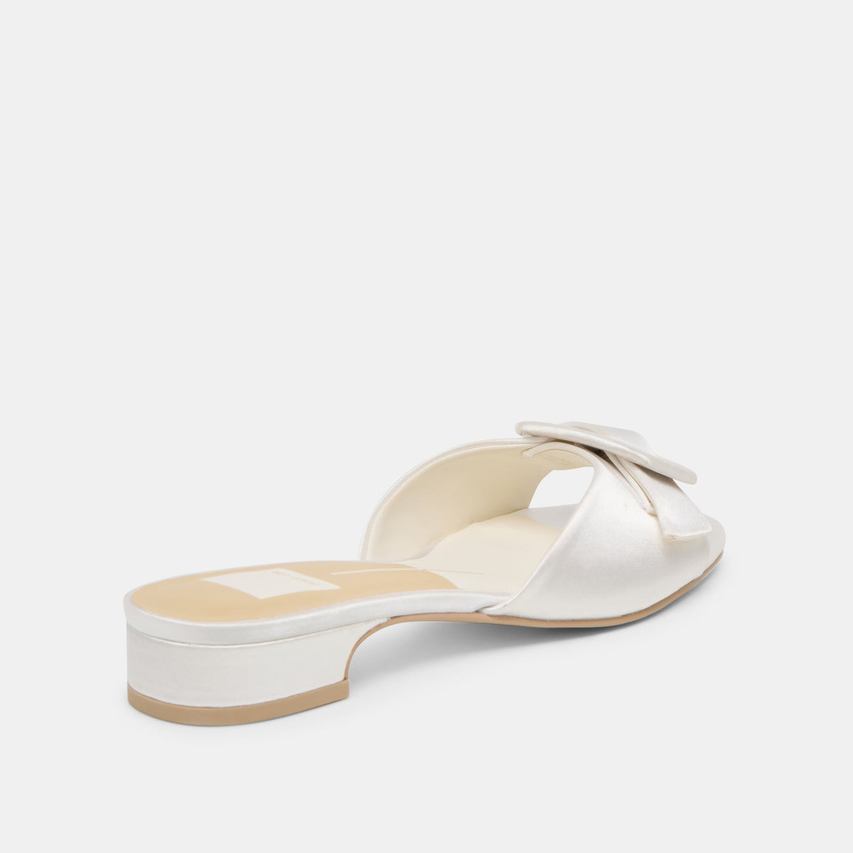 Dolce Vita SHOES Edina True White Satin Sandals