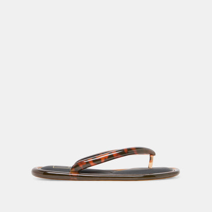 Dolce Vita SHOES JOZEY Tortoise Jelly Flip-Flop Sandals