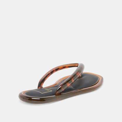 Dolce Vita SHOES JOZEY Tortoise Jelly Flip-Flop Sandals