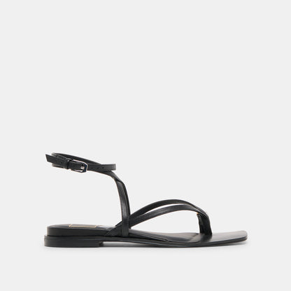 Dolce Vita SHOES Tyrice Black Leather Sandals