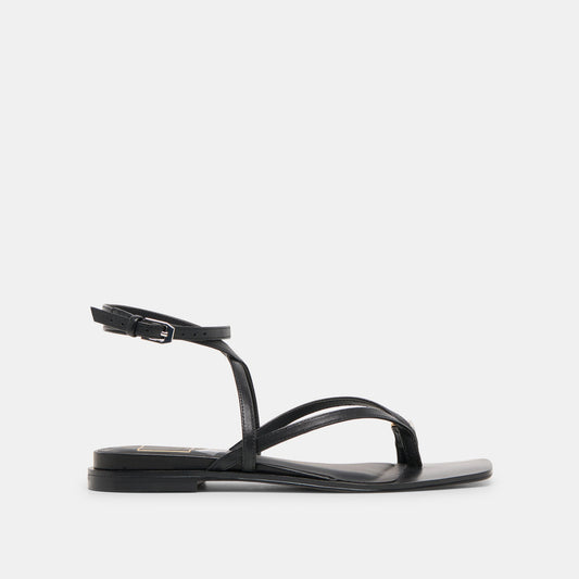 Dolce Vita SHOES Tyrice Black Leather Sandals
