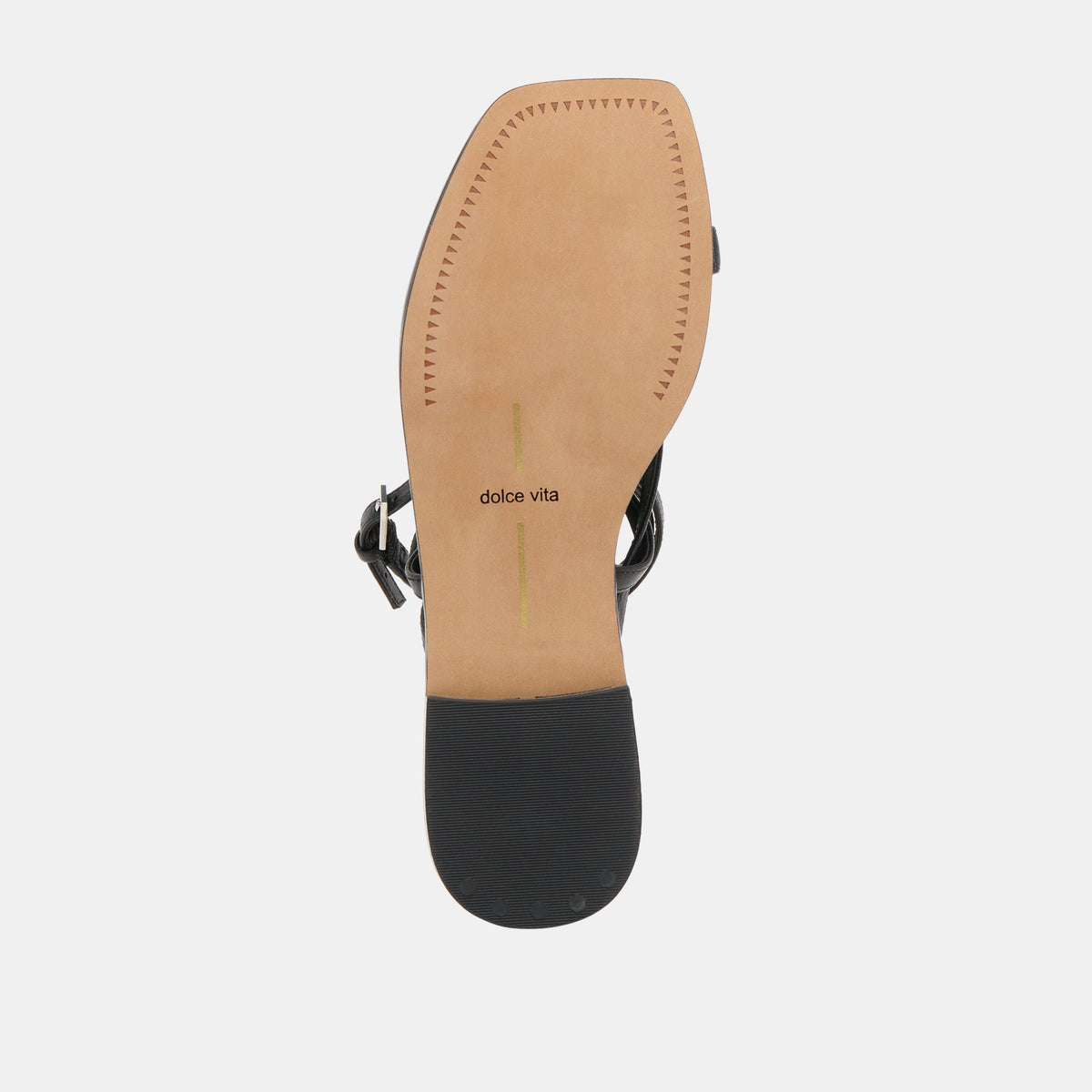 Dolce Vita SHOES Tyrice Black Leather Sandals