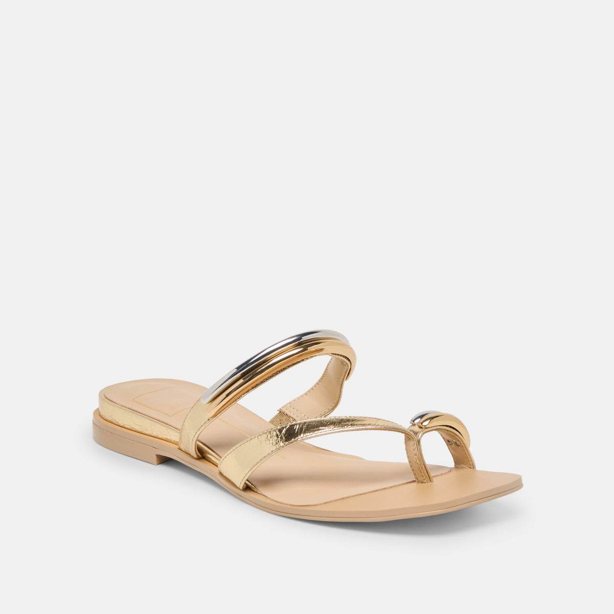 Dolce Vita SHOES Tarina Gold Leather Sandals