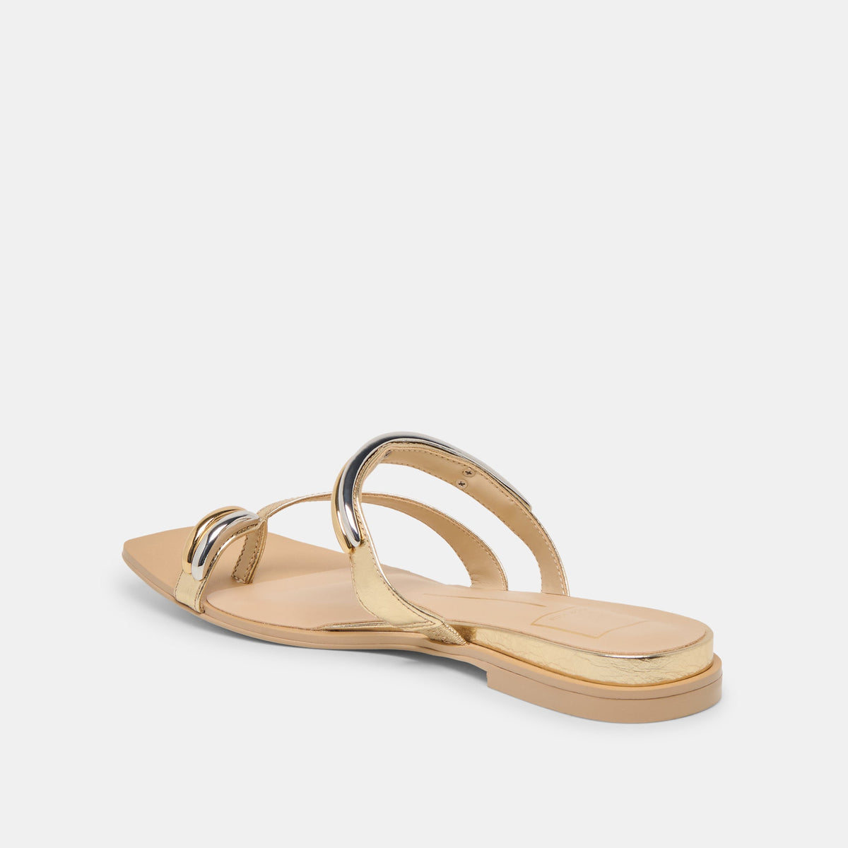 Dolce Vita SHOES Tarina Gold Leather Sandals
