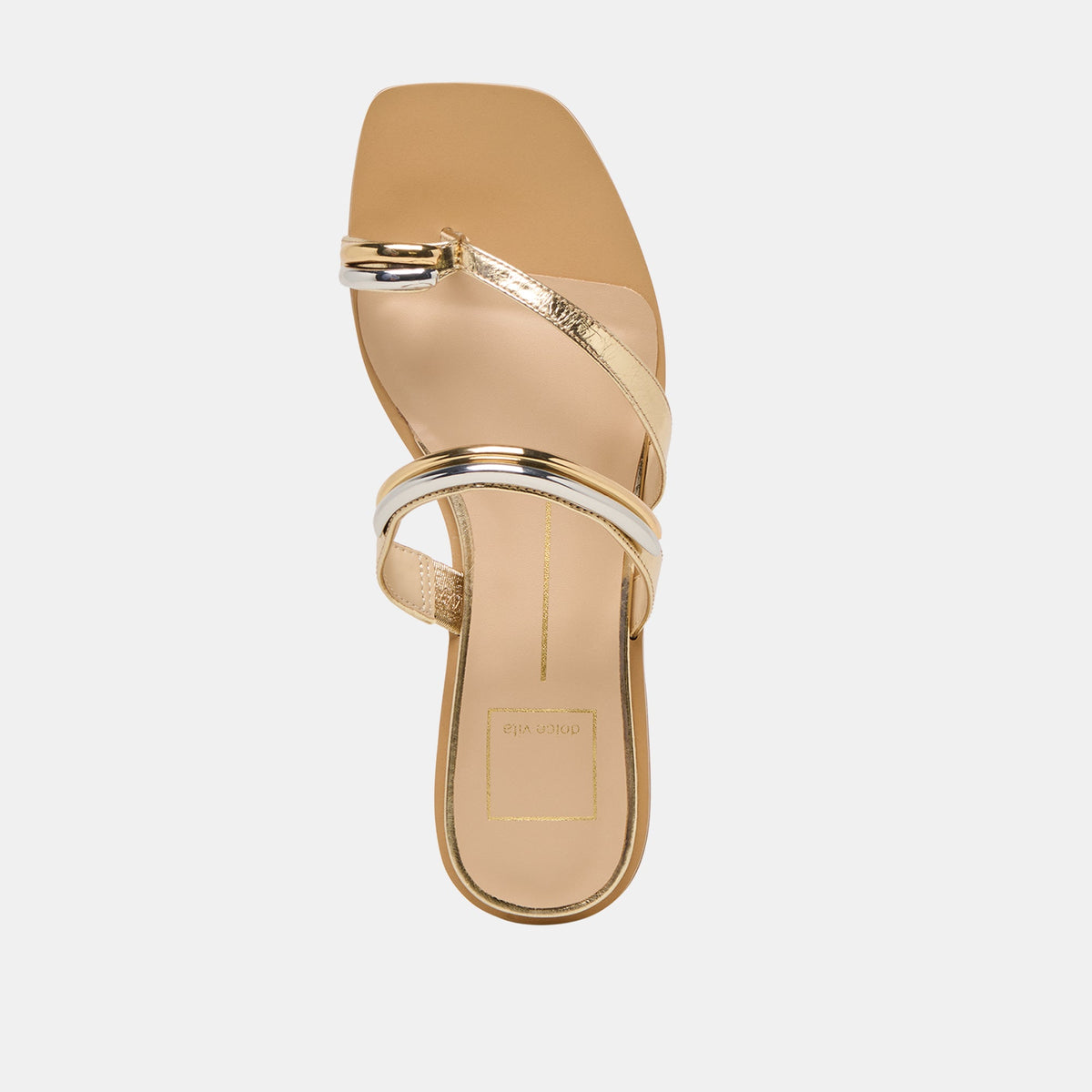Dolce Vita SHOES Tarina Gold Leather Sandals