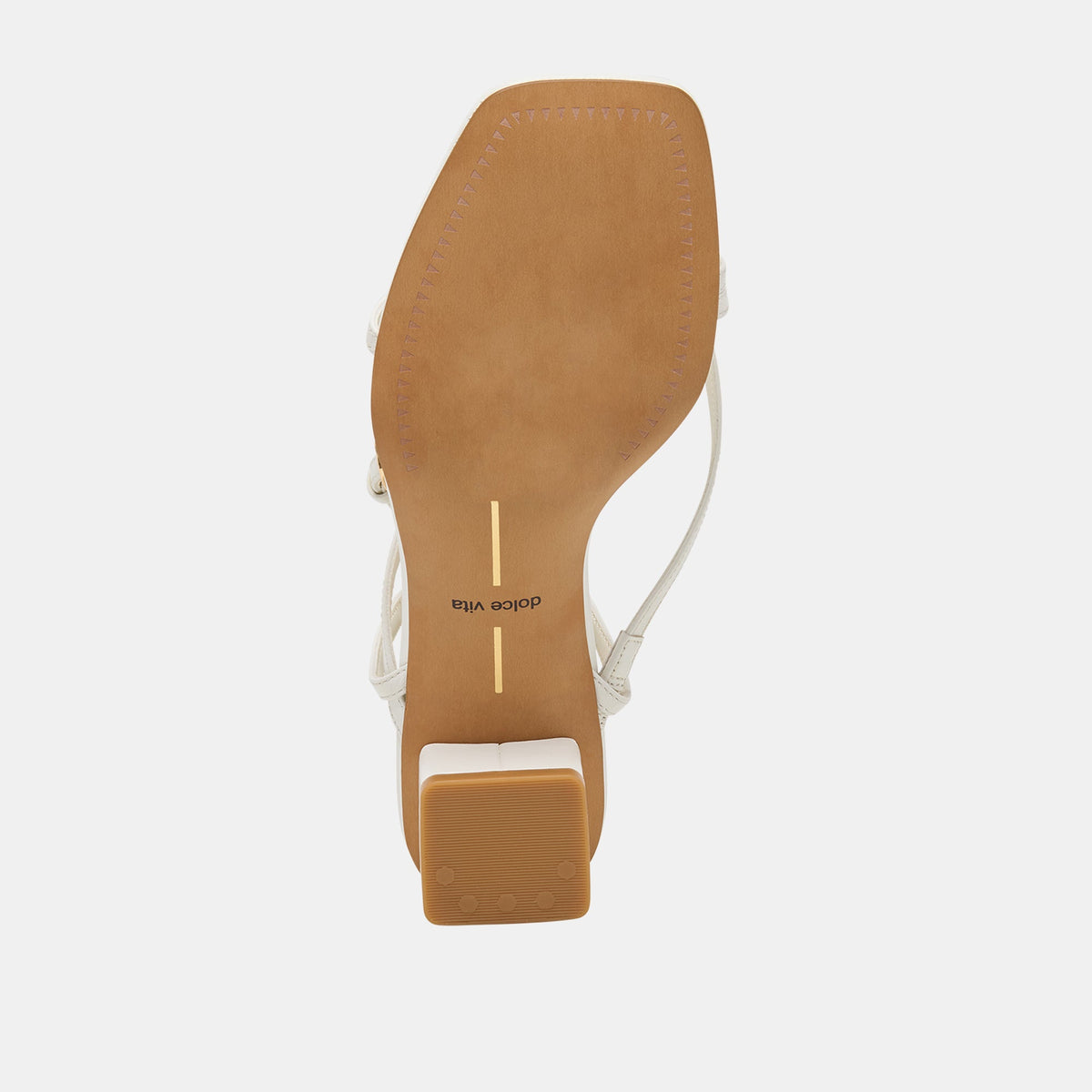 Dolce Vita SHOES Karlos Wide True White Leather Sandals