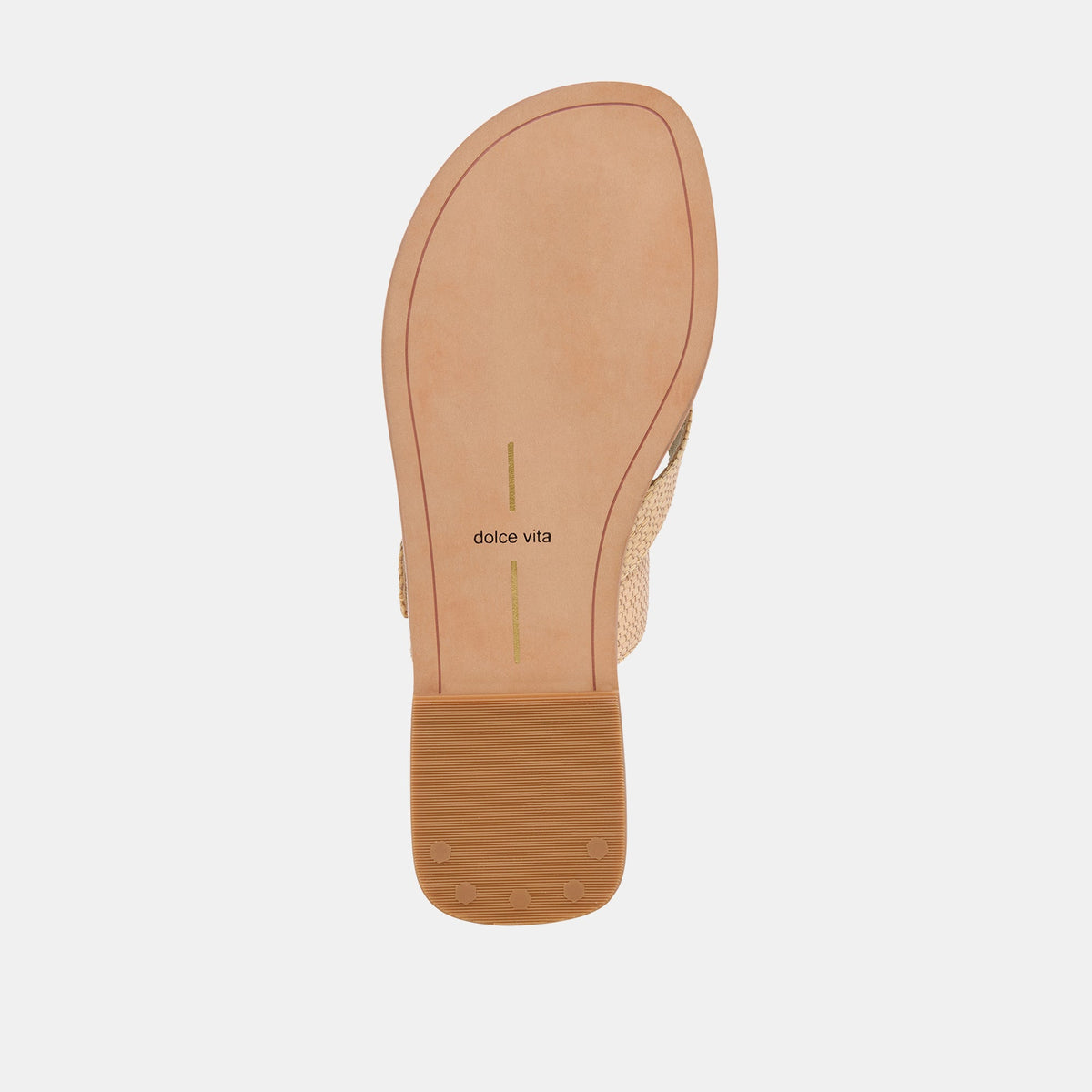 Dolce Vita SHOES SHORE Sand Raffia Flip-Flop Buckled Sandals