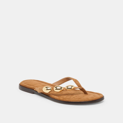 Dolce Vita SHOES Juny Teak Suede Sandals