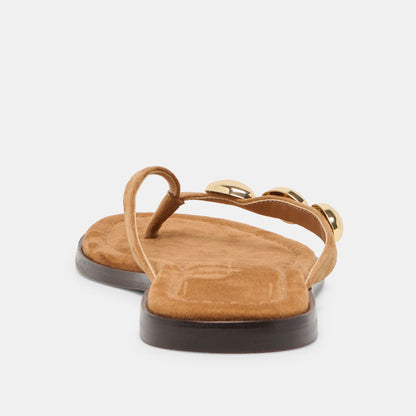 Dolce Vita SHOES Juny Teak Suede Sandals