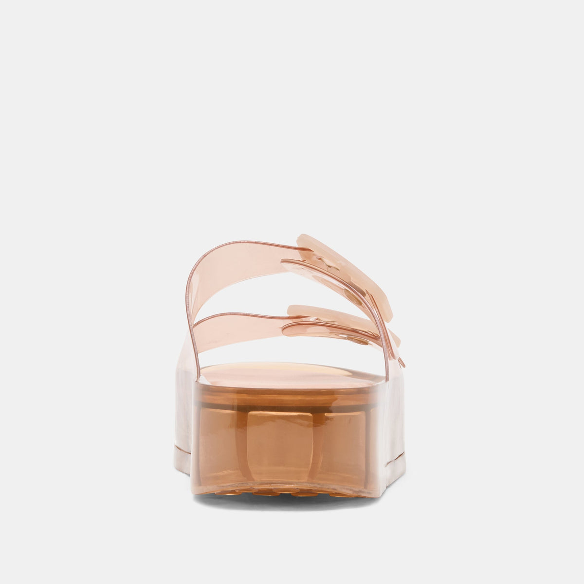 Dolce Vita SHOES JULIO X Mocha Vinyl Jelly Platform Sandals