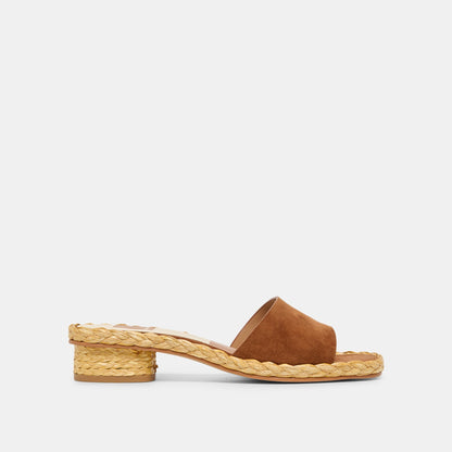 Dolce Vita SHOES Dixi Brown Suede Sandals