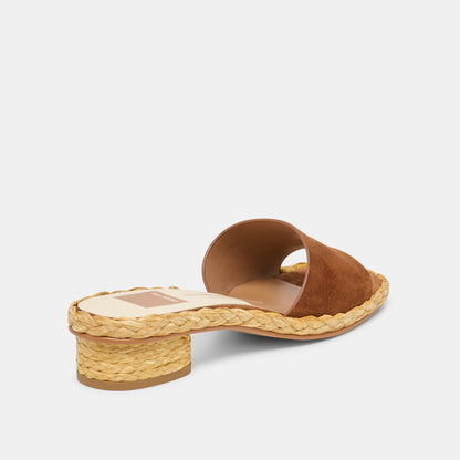 Dolce Vita SHOES Dixi Brown Suede Sandals
