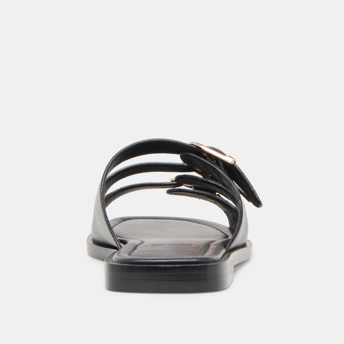 Dolce Vita SHOES Fin Black Leather Sandals