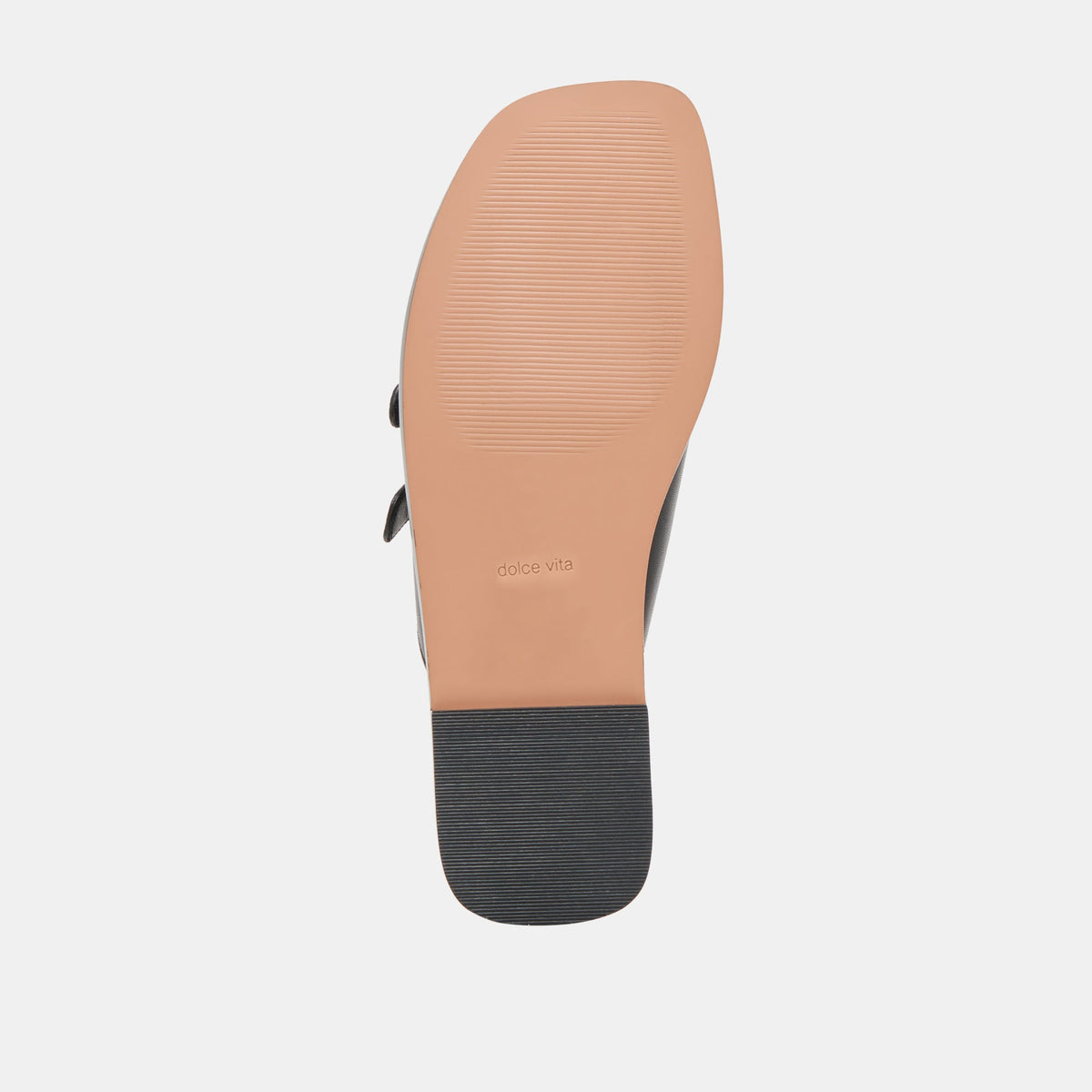 Dolce Vita SHOES Fin Black Leather Sandals