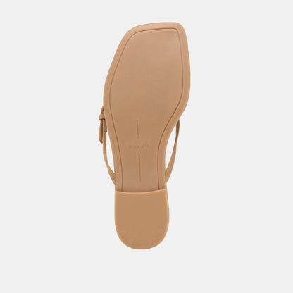 Dolce Vita SHOES MALTA Lt Brown Suede Buckle Flip-Flop Sandals