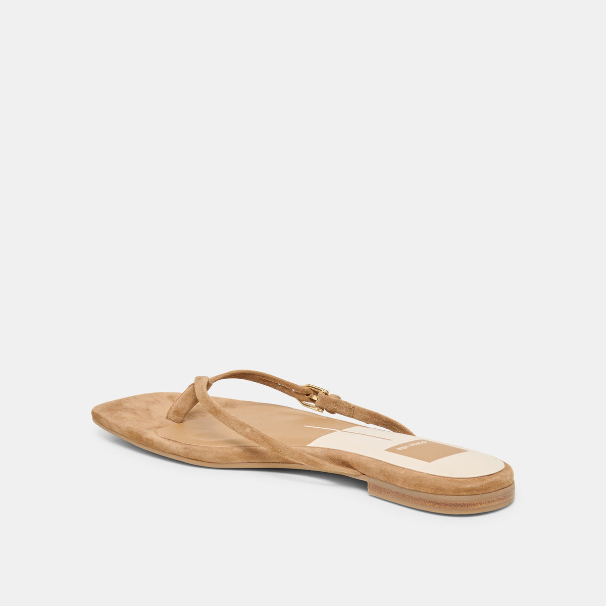 Dolce Vita SHOES MALTA Lt Brown Suede Buckle Flip-Flop Sandals